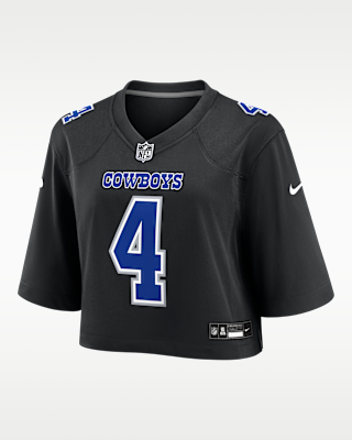 Женские джерси Dak Prescott Dallas Cowboys Nike NFL Cropped Tundra Game Jersey