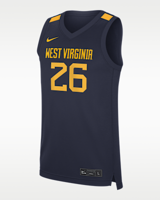 Мужские джерси West Virginia Replica Nike College Basketball Jersey для баскетбола