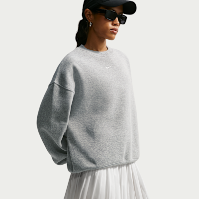 Nike Studio Fleece Orta Kalınlıkta Oversize Crew Kadın Sweatshirt'ü görsel 3