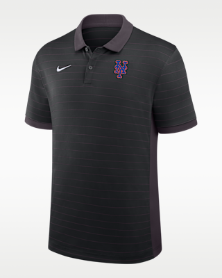 Мужские  New York Mets Authentic Collection Striped Victory Nike Dri-FIT MLB Polo