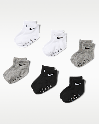 Детские носки Nike Baby Core Swoosh Gripper Socks (6 Pairs)
