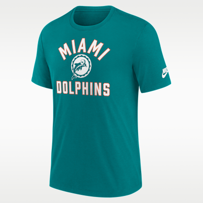 Playera Nike de la NFL para hombre Miami Dolphins Favorable Timeline 