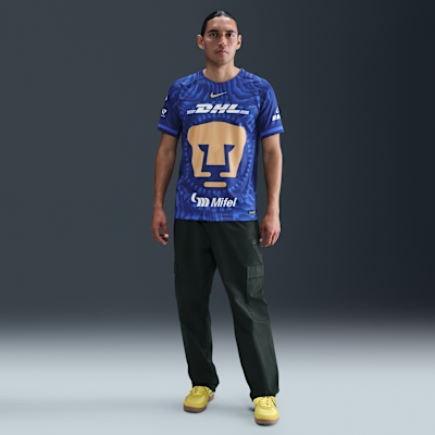 Pumas UNAM 2025/26 Stadium idegenbeli Nike Dri-FIT férfi replika futballmez
