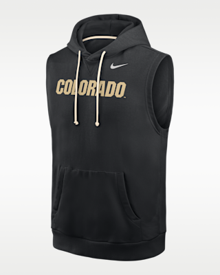 Мужское худи Colorado Buffaloes Nike NCAA Sleeveless Fleece Hoodie