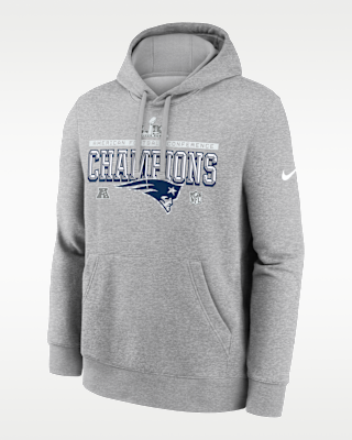 Мужское худи New England Patriots 2026 AFC Champions Trophy Collection Nike NFL Pullover Hoodie