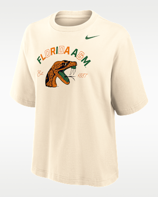 Женская футболка Nike College (Florida A&M University) Boxy Cotton