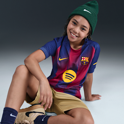 Primera equipació Match FC Barcelona 2025/26 Samarreta de futbol Authentic Nike Dri-FIT ADV - Nen/a