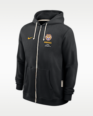 Мужское худи LSU Sideline Standard Issue Nike Dri-FIT College Full-Zip Hoodie