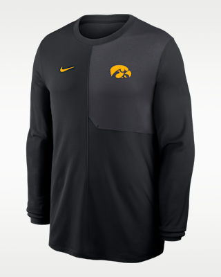 Мужские  Iowa Sideline Coach Nike Dri-FIT College Long-Sleeve Top