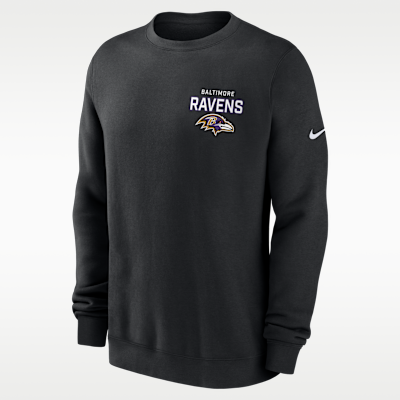 Baltimore Ravens Draw Block Club Men's Nike NFL Pullover Crew