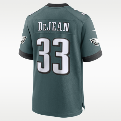 Jersey Nike de la NFL Game para hombre Cooper DeJean Philadelphia Eagles
