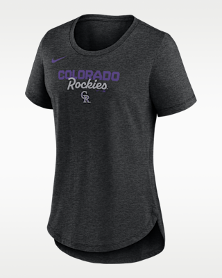 Женская футболка Colorado Rockies Arched Team Name Nike MLB