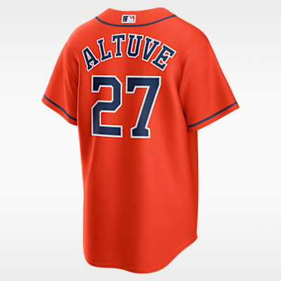 Jersey Nike de la MLB Replica para hombre Jose Altuve Houston Astros