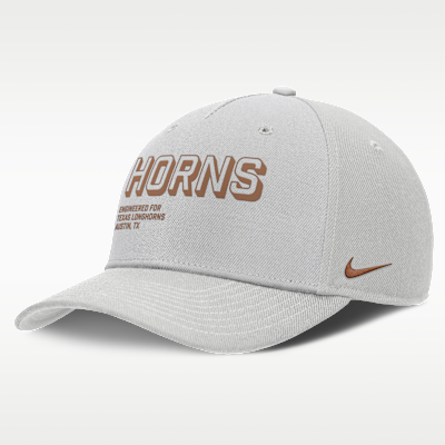 Gorra universitaria Nike ajustable para hombre Texas On-Field Primetime Rise
