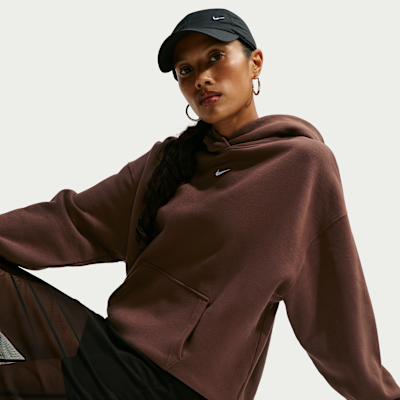 Nike Studio Fleece Orta Kalınlıkta Oversize Kapüşonlu Kadın Sweatshirt'ü