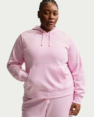 Женское худи Nike Sportswear Club Fleece Pullover Hoodie (Plus Size)
