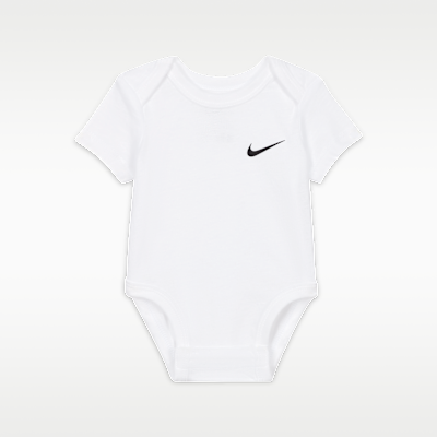 Ολόσωμα κορμάκια Swoosh Nike για βρέφη (0-9M) (τρία τεμάχια)
