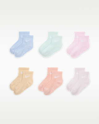 Детские носки Nike Kids' Dri-FIT Elevated Everyday Ankle Socks (6 Pairs)