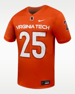 Мужские джерси Virginia Tech Nike College Untouchable Game Jersey
