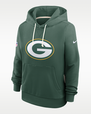 Женское худи Green Bay Packers Sideline Nike Dri-FIT NFL Pullover Hoodie