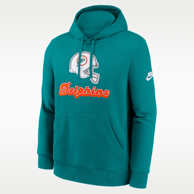 Sudadera con gorro sin cierre Nike de la NFL para hombre Miami Dolphins Best Season Rewind Club