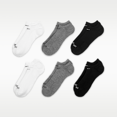 Calcetines invisibles de entrenamiento Nike Everyday Plus Cushioned (6 pares)