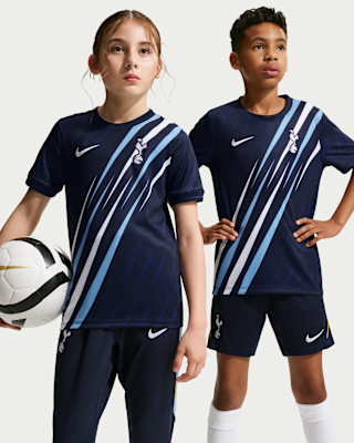 Детские шорты Tottenham Hotspur Big Kids' Nike Dri-FIT Soccer Pre-Match Short-Sleeve Top