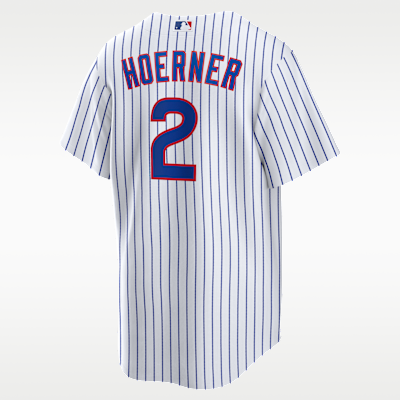 Jersey Nike de la MLB Replica para hombre Nico Hoerner Chicago Cubs