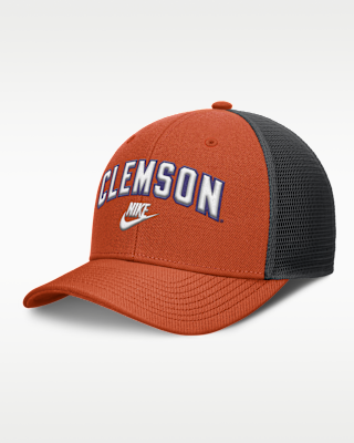 Мужские  Clemson Legacy Arch Rise Nike Dri-FIT College Trucker Adjustable Hat