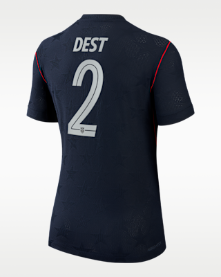 Женские джерси Sergiño Dest USMNT 2026 Match Away Nike Aero-FIT Soccer Jersey