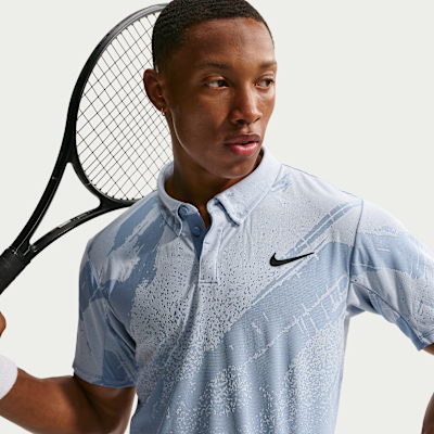 NikeCourt Slam Dri-FIT ADV Erkek Tenis Polo Üstü görsel 3