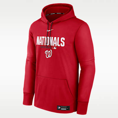 Washington Nationals Authentic Collection Men's Nike Therma MLB Pullover Hoodie