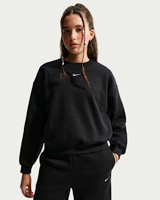 Детские  Nike Sportswear Studio Girls' Boxy Fleece Crew-Neck