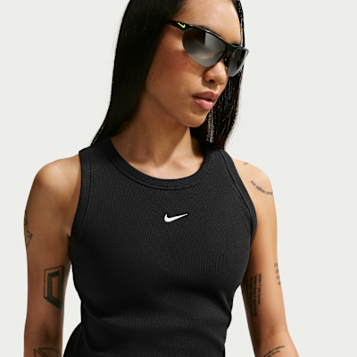 Nike Sportswear Sıkı Kesim Fitilli Kadın Atleti görsel 3