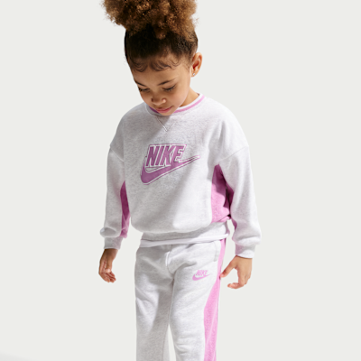 나이키 베이비 프렌치 테리 컬러블록 투피스 크루 세트