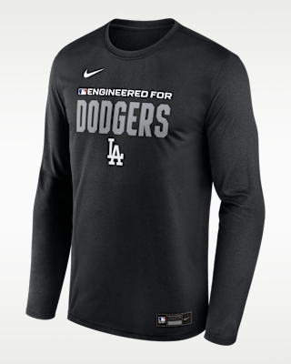 Мужская футболка Los Angeles Dodgers Authentic Collection Team Issue Nike Dri-FIT MLB Long-Sleeve