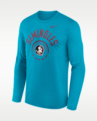 Мужская футболка Florida State Courtside Nike Dri-FIT College Long-Sleeve