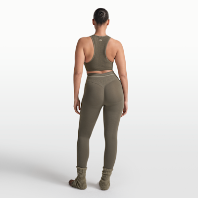 Leggings NikeSKIMS Ribbed Seamless med hög midja 66 cm för kvinnor