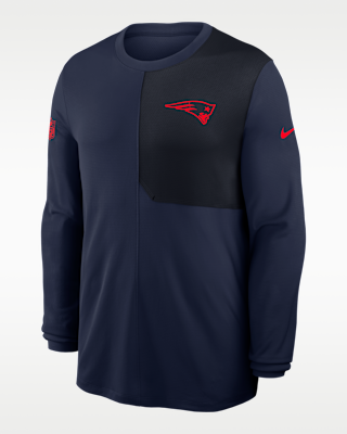 Мужские  New England Patriots Sideline Coach Nike Dri-FIT NFL Long-Sleeve Top