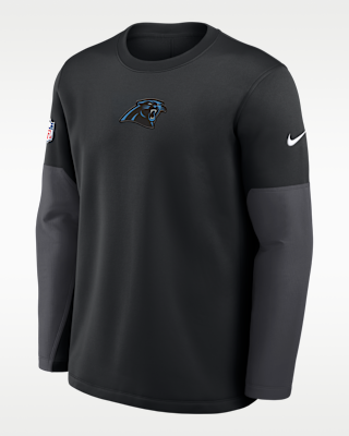 Мужская футболка Carolina Panthers Scripted To Win Sideline Coach Nike Therma-FIT NFL Long-Sleeve
