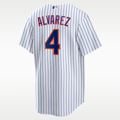 Jersey Nike de la MLB Replica para hombre Francisco Alvarez New York Mets