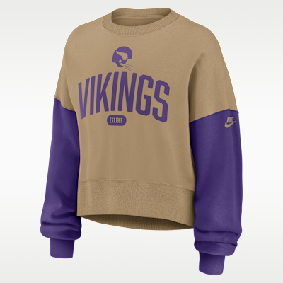 Minnesota Vikings Rewind Women's Nike NFL Pullover Crew