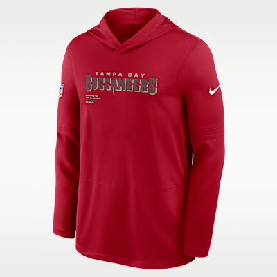 Tampa Bay Buccaneers Pure Fury Sideline Men's Nike Dri-FIT NFL Long-Sleeve Hooded Top