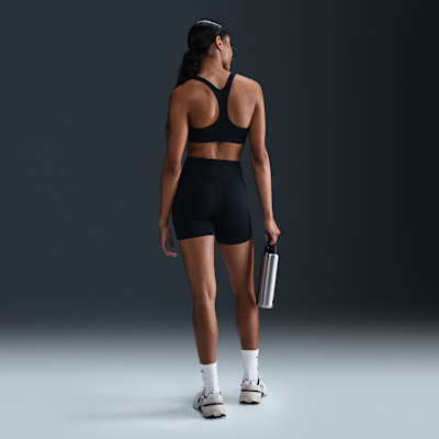 Nike Universa Yüksek Belli Ön Dikişsiz 13 cm Kadın Bisiklet Şortu görsel 4