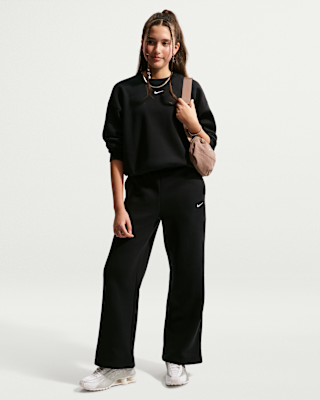 Детские  Nike Sportswear Studio Fleece Girls' Open-Hem Pants