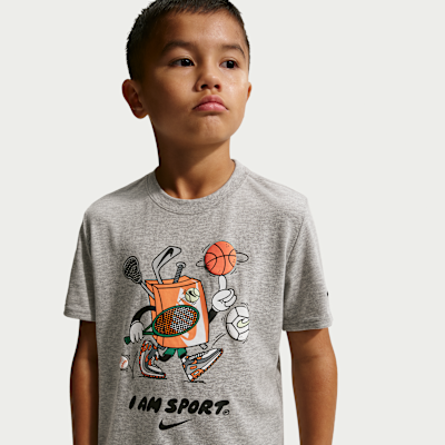 Nike Little Kids' "I Am Sport" Boxy Graphic T-Shirt