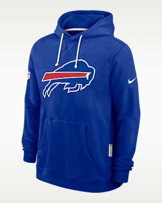 Мужское худи Buffalo Bills Initial Home Sideline Nike Dri-FIT NFL Pullover Hoodie