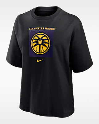 Женская футболка Los Angeles Sparks Nike WNBA Boxy