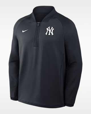 Мужские  New York Yankees Authentic Collection Nike Dri-FIT MLB 1/2-Zip Long-Sleeve Top