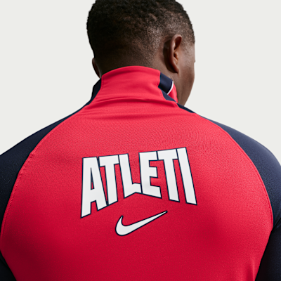 Nike Atlético Madrid Strike Third Nike Dri-FIT Örgü Erkek Futbol Antrenman Üstü görsel 2